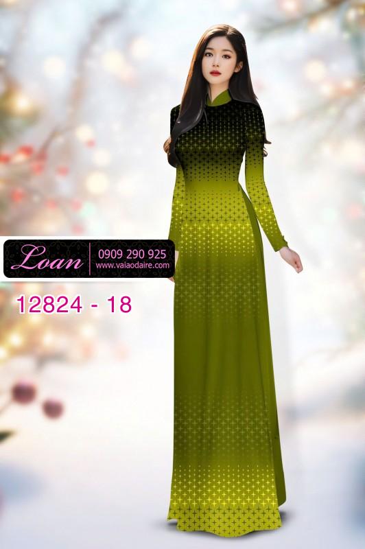 Vải áo dài hoa in 3D