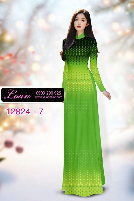 Vải áo dài hoa in 3D