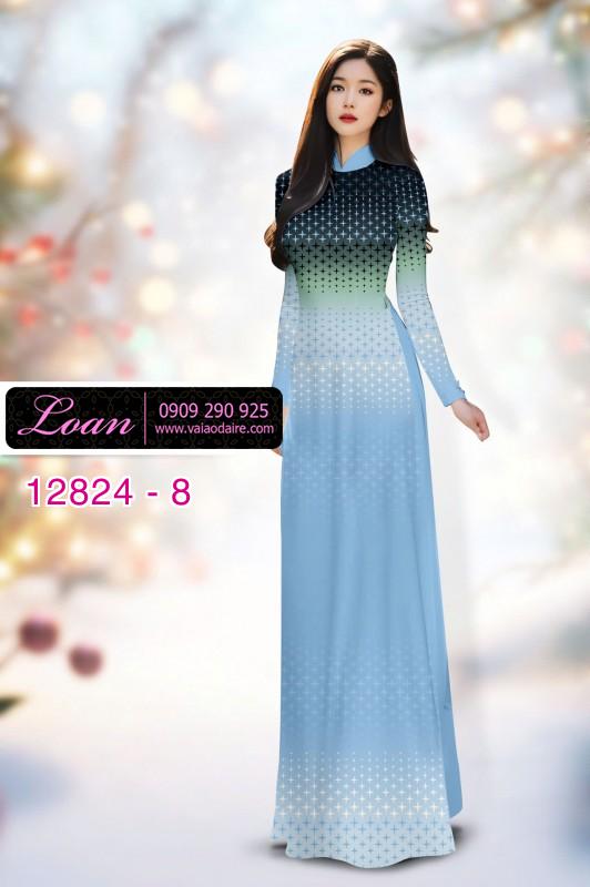 Vải áo dài hoa in 3D