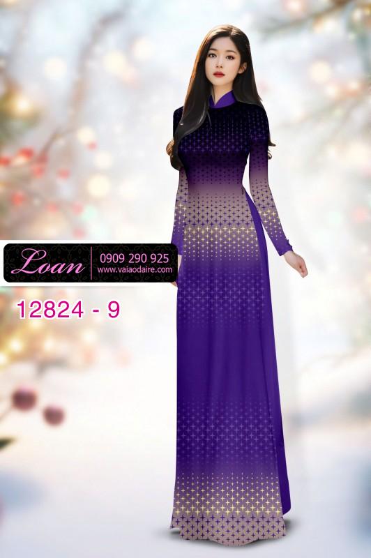 Vải áo dài hoa in 3D