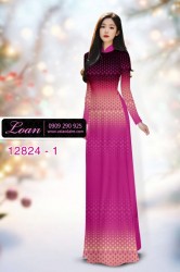 Vải áo dài hoa in 3D