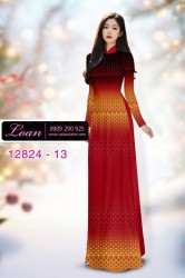 Vải áo dài hoa in 3D