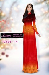 Vải áo dài hoa in 3D