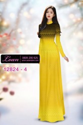 Vải áo dài hoa in 3D