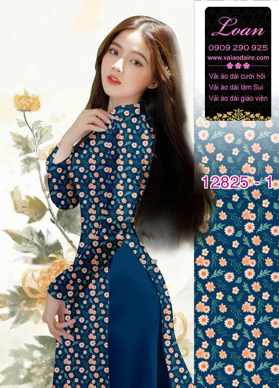 Vải áo dài hoa cúc họa mi