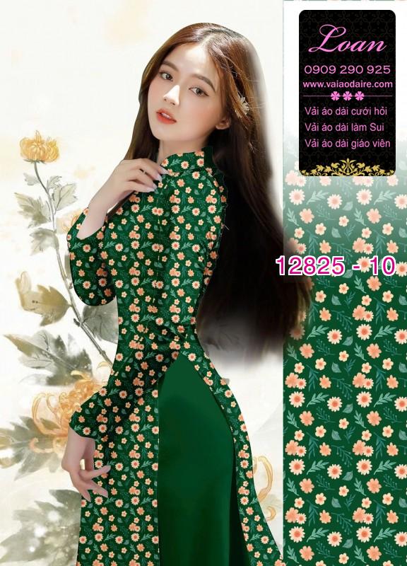 Vải áo dài hoa cúc họa mi