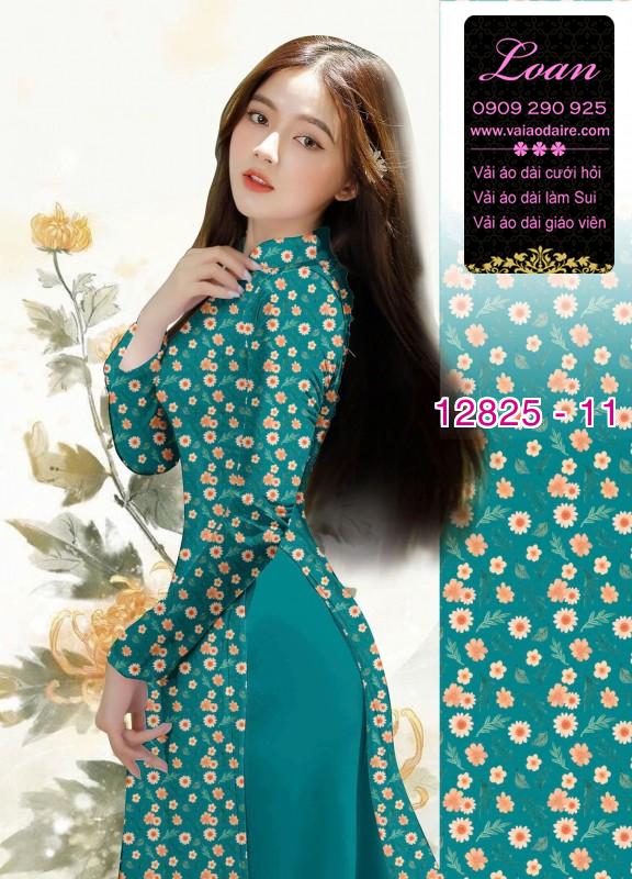 Vải áo dài hoa cúc họa mi