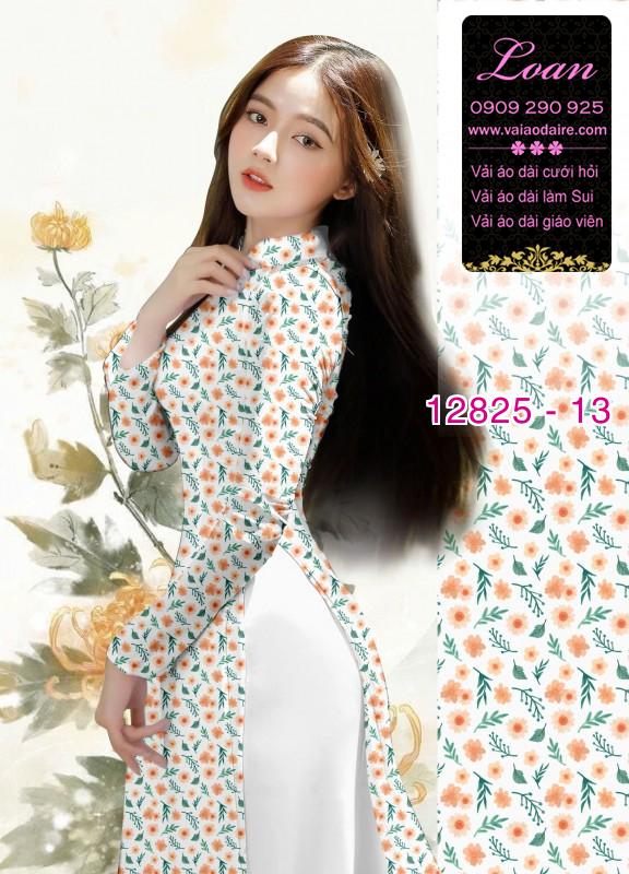 Vải áo dài hoa cúc họa mi