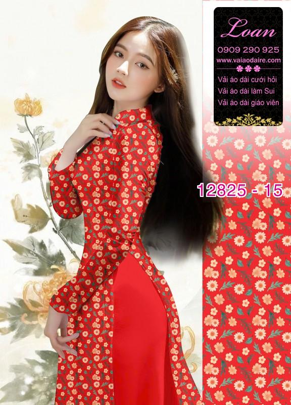 Vải áo dài hoa cúc họa mi