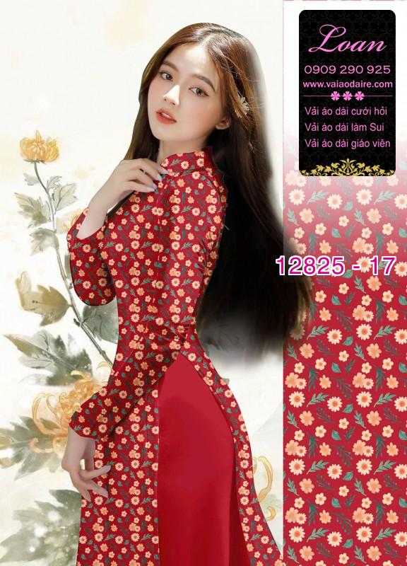 Vải áo dài hoa cúc họa mi