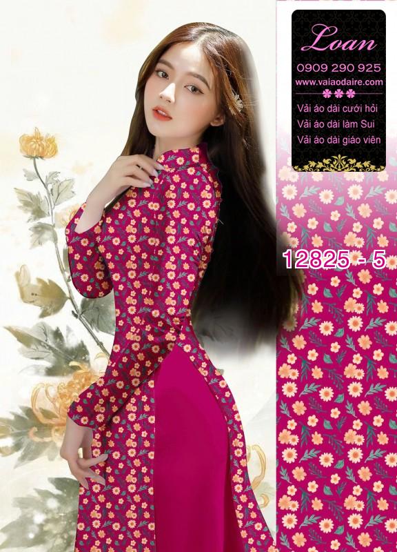 Vải áo dài hoa cúc họa mi