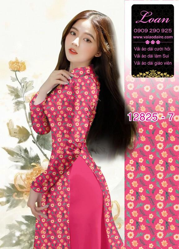 Vải áo dài hoa cúc họa mi