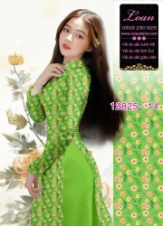 Vải áo dài hoa cúc họa mi