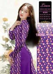 Vải áo dài hoa cúc họa mi