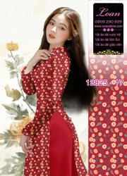 Vải áo dài hoa cúc họa mi