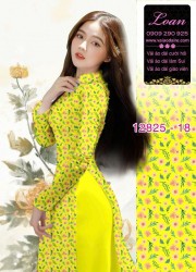 Vải áo dài hoa cúc họa mi