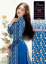 Vải áo dài hoa cúc họa mi