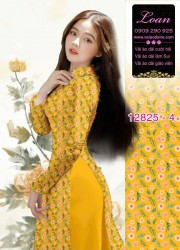 Vải áo dài hoa cúc họa mi