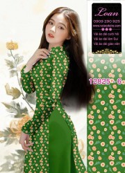 Vải áo dài hoa cúc họa mi