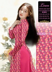 Vải áo dài hoa cúc họa mi