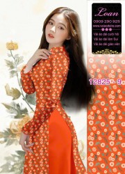 Vải áo dài hoa cúc họa mi