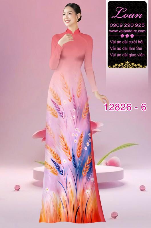 Vải áo dài hoa in 3D