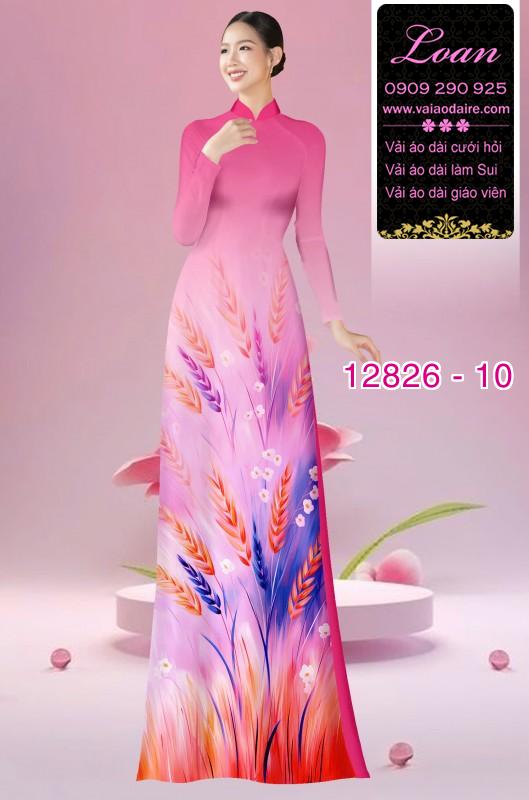 Vải áo dài hoa in 3D