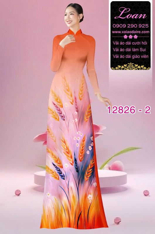 Vải áo dài hoa in 3D