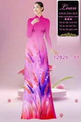 Vải áo dài hoa in 3D