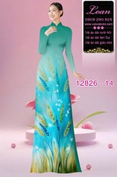 Vải áo dài hoa in 3D