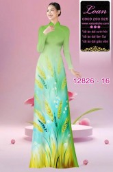 Vải áo dài hoa in 3D