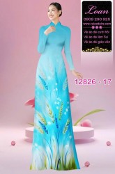 Vải áo dài hoa in 3D