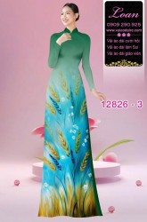 Vải áo dài hoa in 3D