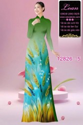 Vải áo dài hoa in 3D