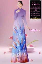 Vải áo dài hoa in 3D