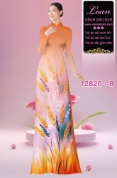 Vải áo dài hoa in 3D