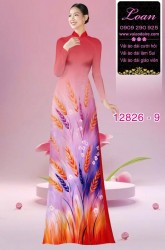 Vải áo dài hoa in 3D