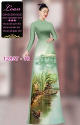 Vải áo dài phong cảnh