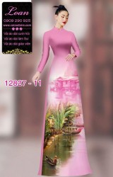 Vải áo dài phong cảnh