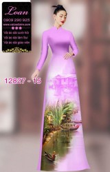 Vải áo dài phong cảnh