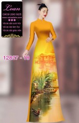 Vải áo dài phong cảnh