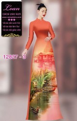 Vải áo dài phong cảnh