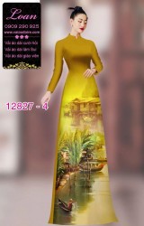 Vải áo dài phong cảnh