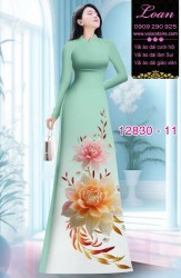 Vải áo dài hoa in 3D