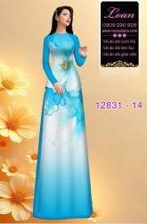 Vải áo dài hoa in 3D