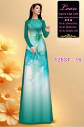 Vải áo dài hoa in 3D