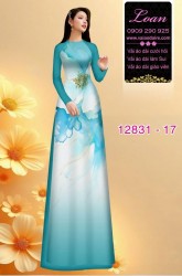 Vải áo dài hoa in 3D