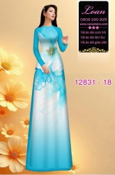 Vải áo dài hoa in 3D