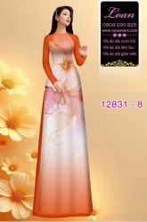 Vải áo dài hoa in 3D