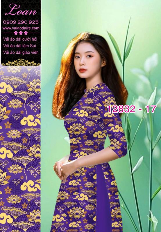 Vải áo dài hoa văn cổ kính